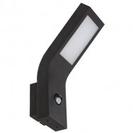 Lauko sieninis LED šviestuvas su mikrobangų judesio davikliu "SALDUS" 9W Lauko sieninis LED šviestuvas su mikrobangų judesio davikliu "SALDUS" 9W