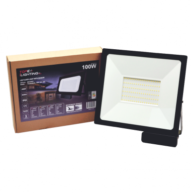 LED floodlight with microwave sensor "TOLEDOSENS" 100W 7