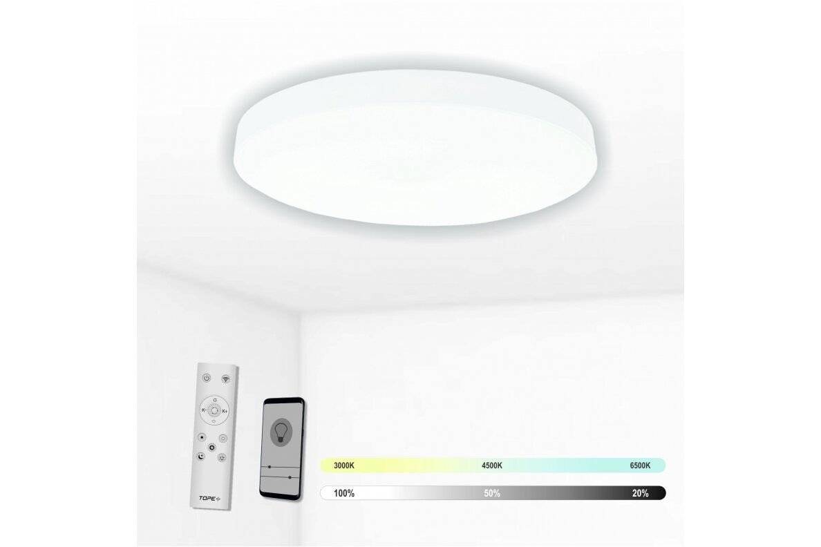 Biała lampa sufitowa LED „BOSTON” 2×60W Biała lampa sufitowa LED „BOSTON” 2×60W