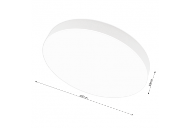 Biała lampa sufitowa LED „BOLTON” 36W 1 Biała lampa sufitowa LED „BOLTON” 36W 1