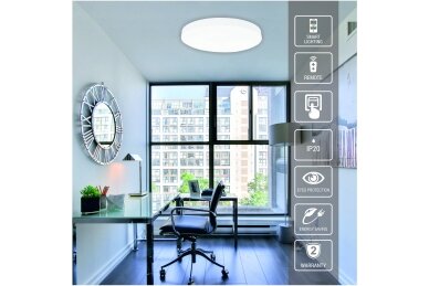 Biała lampa sufitowa LED „BOSTON” 2×36W 2 Biała lampa sufitowa LED „BOSTON” 2×36W 2