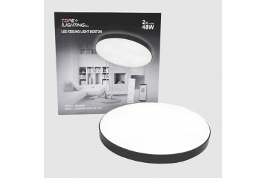 Czarna lampa sufitowa LED „BOSTON” 2×48W 13 Czarna lampa sufitowa LED „BOSTON” 2×48W 13