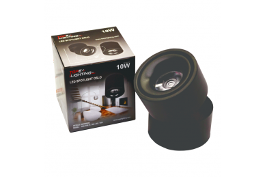 Czarny reflektor LED „OSLO” 10W 6