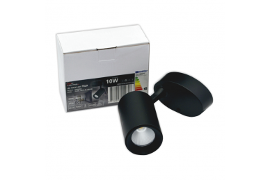 Czarna lampa sufitowa LED „TELA” 10W-3000K 10