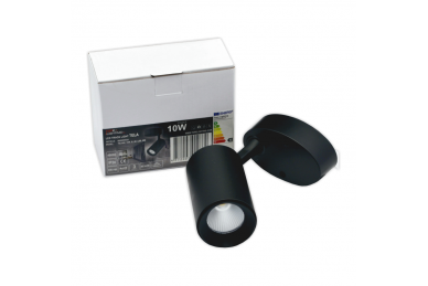 Czarna lampa sufitowa LED „TELA” 10W-4000K 10 Czarna lampa sufitowa LED „TELA” 10W-4000K 10