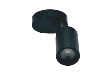 Czarna lampa sufitowa LED „TELA” 7W-3000K 3