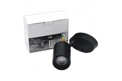 Czarna lampa sufitowa LED „TELA” 7W-4000K 10