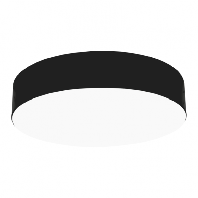 Ceiling round black LED luminaire "MORA" 40W 1