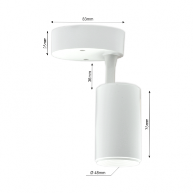 Plafonveida balts LED gaismeklis "TELA" 10W-4000K 1 Plafonveida balts LED gaismeklis "TELA" 10W-4000K 1