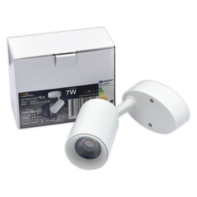 Lubinis baltas LED šviestuvas "TELA" 7W-3000K 10 Lubinis baltas LED šviestuvas "TELA" 7W-3000K 10