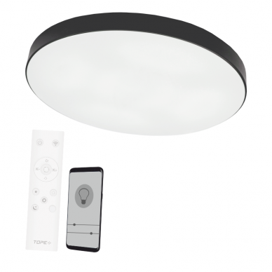 Plafonveida melns LED gaismeklis "BOLTON" 48W Plafonveida melns LED gaismeklis "BOLTON" 48W