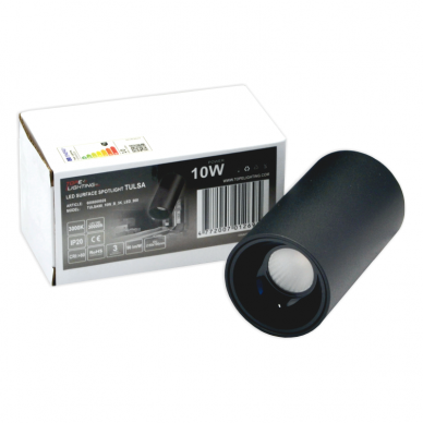 LED laevalgusti must "TULSA" 10W 5 LED laevalgusti must "TULSA" 10W 5