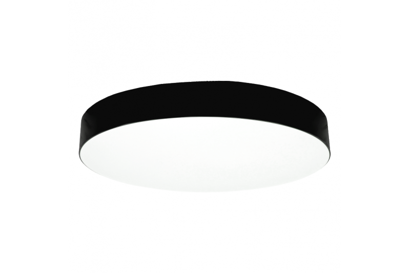 Okrągła czarna oprawa sufitowa LED „MORA” 70W 1
