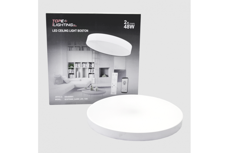 Valkoinen LED-kattovalo "BOSTON" 2x48W 13