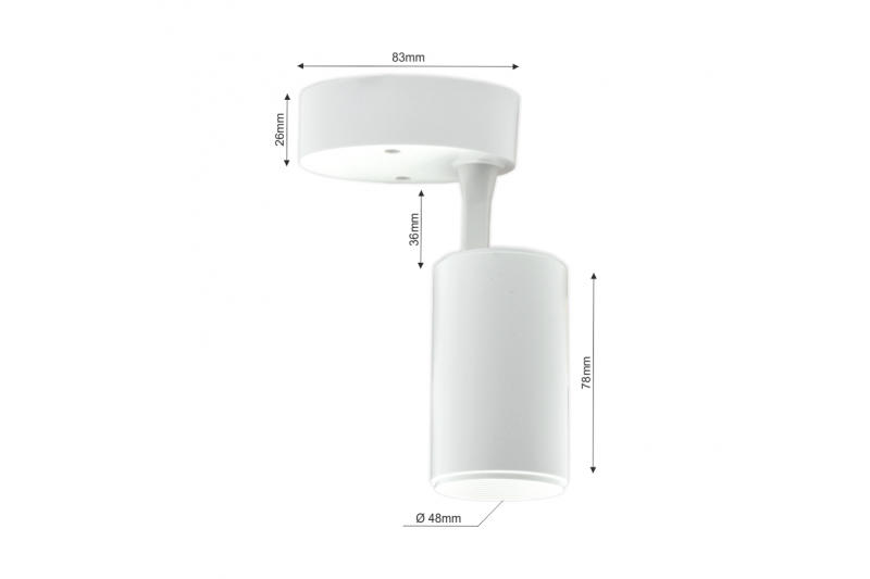 Biała lampa sufitowa LED „TELA” 10W-4000K 1 Biała lampa sufitowa LED „TELA” 10W-4000K 1