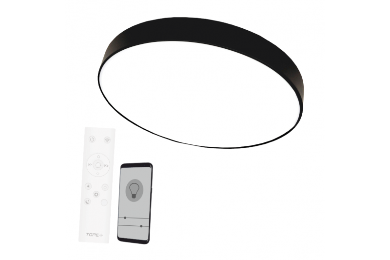 Czarna lampa sufitowa LED „BOLTON” 36W Czarna lampa sufitowa LED „BOLTON” 36W