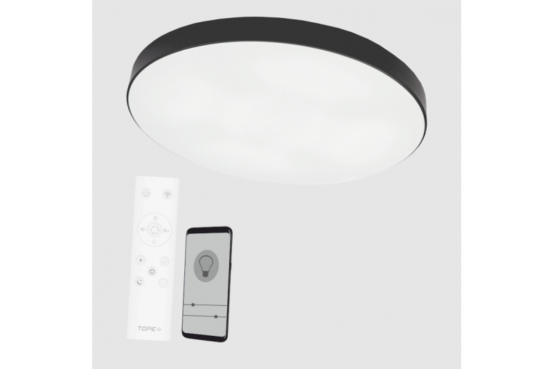 Czarna lampa sufitowa LED „BOSTON” 2×36W 4 Czarna lampa sufitowa LED „BOSTON” 2×36W 4