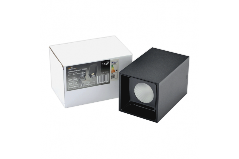 Czarna lampa sufitowa LED „TANGA” 15W 6