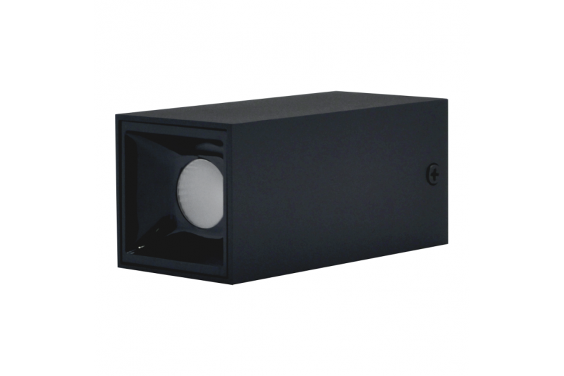 Czarna lampa sufitowa LED „TANGA” 7W 2 Czarna lampa sufitowa LED „TANGA” 7W 2