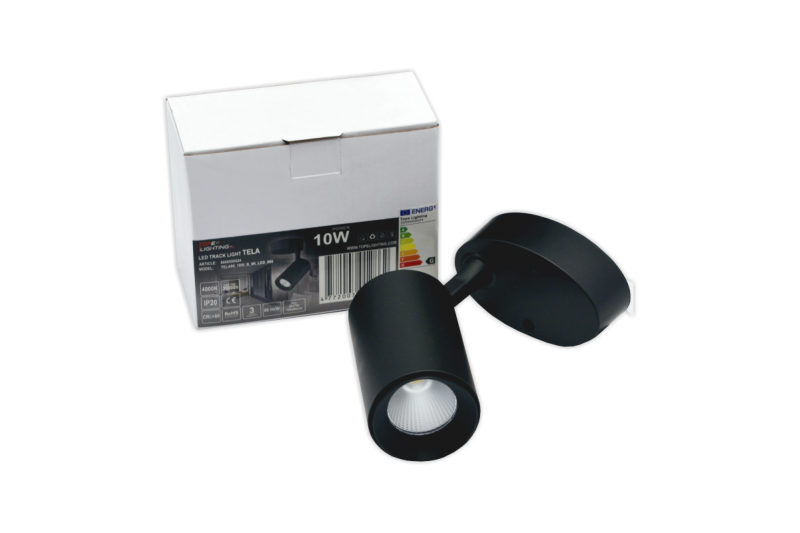 Czarna lampa sufitowa LED „TELA” 10W-4000K 10 Czarna lampa sufitowa LED „TELA” 10W-4000K 10