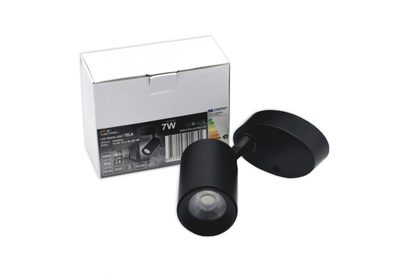 Czarna lampa sufitowa LED „TELA” 7W-4000K 10