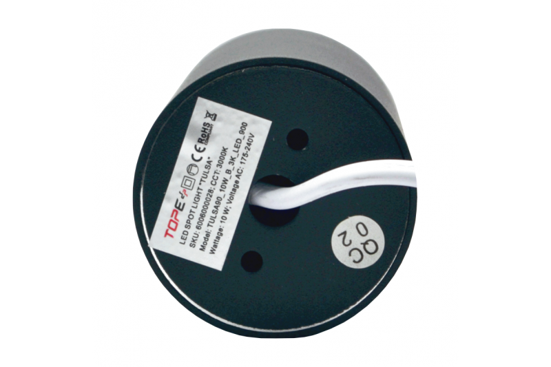Czarna lampa sufitowa LED „TULSA” 10W 3 Czarna lampa sufitowa LED „TULSA” 10W 3