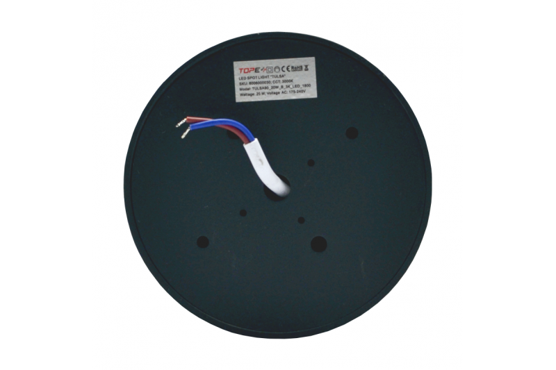 Czarna lampa sufitowa LED „TULSA” 20W 4 Czarna lampa sufitowa LED „TULSA” 20W 4