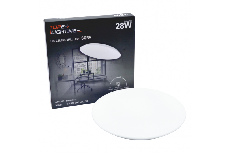 Sufitowo-ścienna lampa LED „SORA” 28W 6