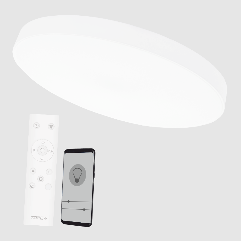 Ümmargune valge LED-valgusti "BOSTON" 2x48W 4 Ümmargune valge LED-valgusti "BOSTON" 2x48W 4