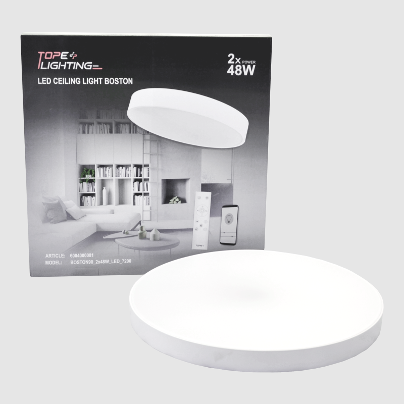 Lubinis baltas LED šviestuvas "BOSTON" 2x60W 13 Lubinis baltas LED šviestuvas "BOSTON" 2x60W 13