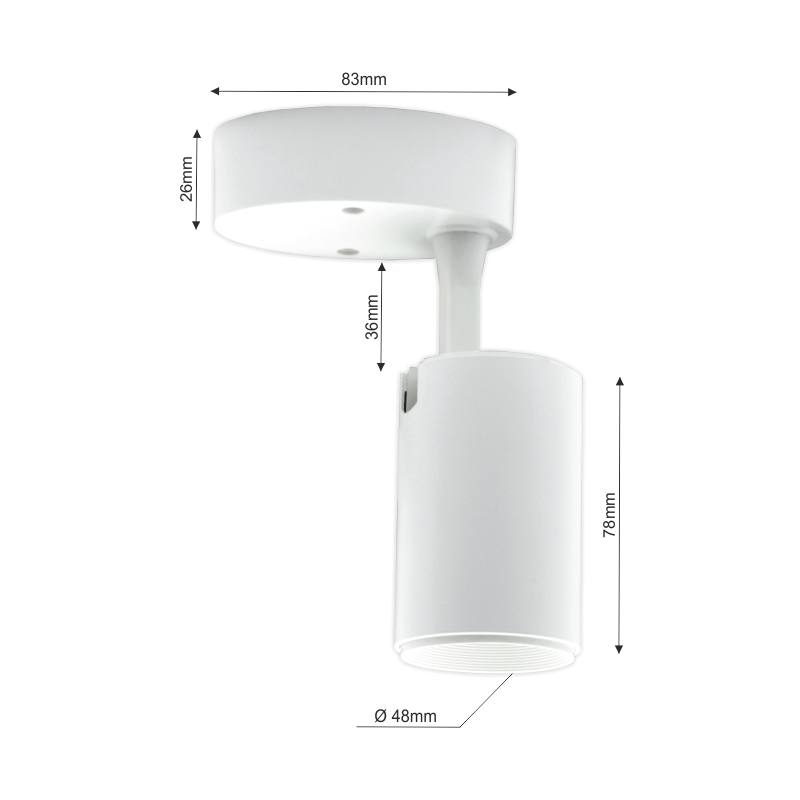 LED laevalgusti valge "TELA" 7W-3000K 1 LED laevalgusti valge "TELA" 7W-3000K 1