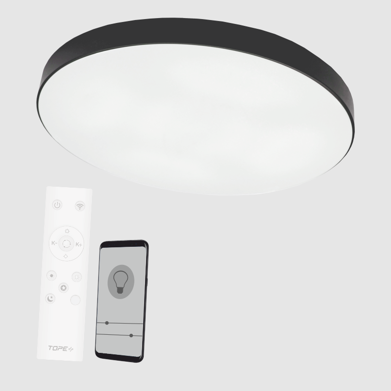 Plafonveida melns LED gaismeklis "BOSTON" 2x36W 4 Plafonveida melns LED gaismeklis "BOSTON" 2x36W 4