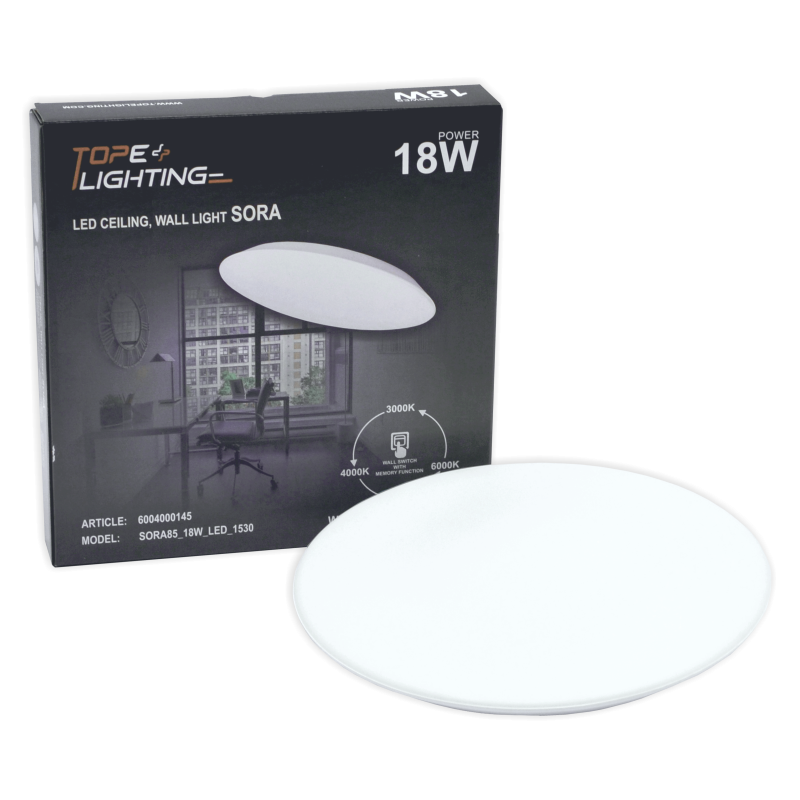 Lubinis sieninis LED šviestuvas "SORA" 18W 7 Lubinis sieninis LED šviestuvas "SORA" 18W 7