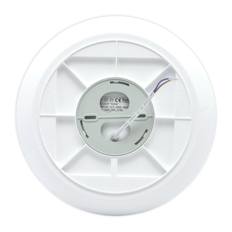 Ceiling and wall mounted LED luminaire with microwave sensor "SORASENS" 18W 6 Ceiling and wall mounted LED luminaire with microwave sensor "SORASENS" 18W 6