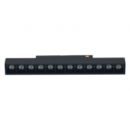 Magnetinės LED sistemos juodas akcentinis šviestuvas "TAMPA" 12W (fiksuotas) Magnetinės LED sistemos juodas akcentinis šviestuvas "TAMPA" 12W (fiksuotas)