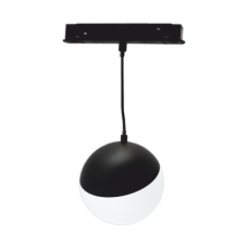 Magnetinės LED sistemos juodas apvalus akcentinis šviestuvas "TAMPA" 7W