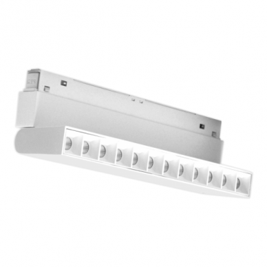 Magnetinės LED sistemos baltas akcentinis šviestuvas "TAMPA" 12W (reguliuojamas) 1