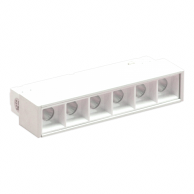 Magnetinės LED sistemos baltas akcentinis šviestuvas "TAMPA" 6W (fiksuotas) 1 Magnetinės LED sistemos baltas akcentinis šviestuvas "TAMPA" 6W (fiksuotas) 1