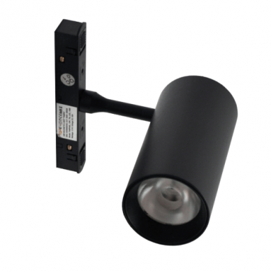 Magnetinės LED sistemos juodas akcentinis šviestuvas "TAMPA" 12W 7