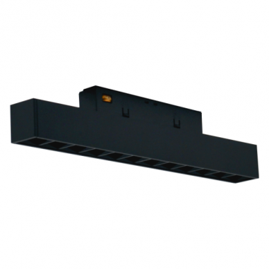 Magnetinės LED sistemos juodas akcentinis šviestuvas "TAMPA" 12W (fiksuotas) 4 Magnetinės LED sistemos juodas akcentinis šviestuvas "TAMPA" 12W (fiksuotas) 4