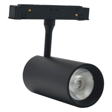 Magnetinės LED sistemos juodas akcentinis šviestuvas "TAMPA" 12W 1