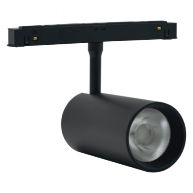 Magnetinės LED sistemos juodas akcentinis šviestuvas "TAMPA" 20W Magnetinės LED sistemos juodas akcentinis šviestuvas "TAMPA" 20W