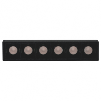 Magnetinės LED sistemos juodas akcentinis šviestuvas "TAMPA" 6W (fiksuotas) 3 Magnetinės LED sistemos juodas akcentinis šviestuvas "TAMPA" 6W (fiksuotas) 3