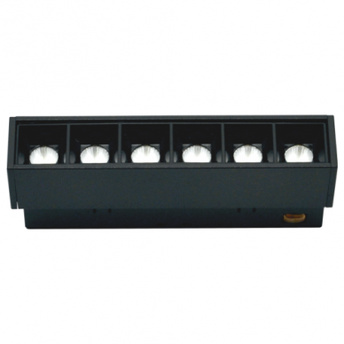 Magnetinės LED sistemos juodas akcentinis šviestuvas "TAMPA" 6W (fiksuotas) 1 Magnetinės LED sistemos juodas akcentinis šviestuvas "TAMPA" 6W (fiksuotas) 1