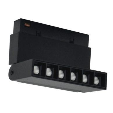 Magnetinės LED sistemos juodas akcentinis šviestuvas "TAMPA" 6W (reguliuojamas) 3