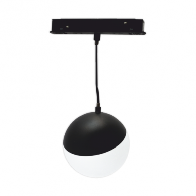 Magnetinės LED sistemos juodas apvalus akcentinis šviestuvas "TAMPA" 7W Magnetinės LED sistemos juodas apvalus akcentinis šviestuvas "TAMPA" 7W