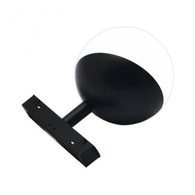 Magnetinės LED sistemos juodas apvalus akcentinis šviestuvas "TAMPA" 7W 1 Magnetinės LED sistemos juodas apvalus akcentinis šviestuvas "TAMPA" 7W 1