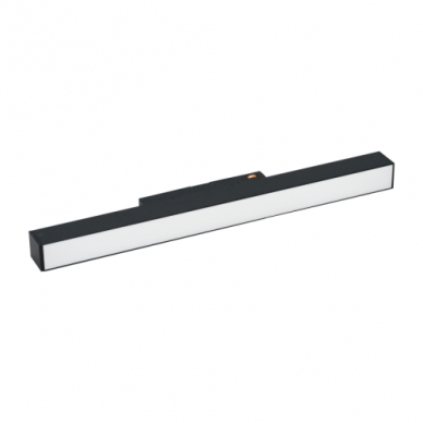 Magnetinės LED sistemos juodas linijinis šviestuvas "TAMPA" 12W 1