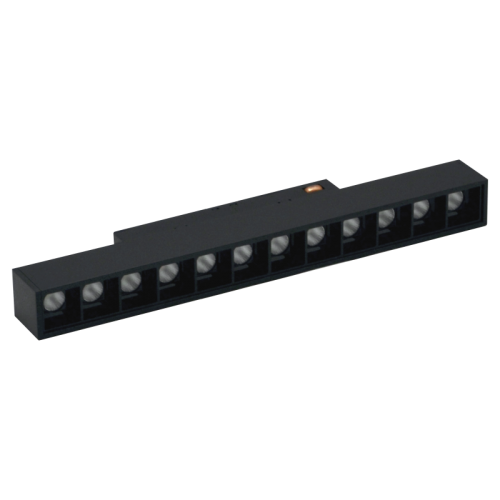 Magnetinės LED sistemos juodas akcentinis šviestuvas "TAMPA" 12W (fiksuotas) 1 Magnetinės LED sistemos juodas akcentinis šviestuvas "TAMPA" 12W (fiksuotas) 1