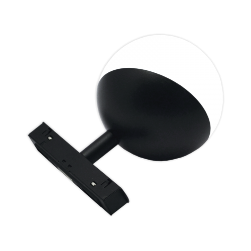 Magnetinės LED sistemos juodas apvalus akcentinis šviestuvas "TAMPA" 7W 1 Magnetinės LED sistemos juodas apvalus akcentinis šviestuvas "TAMPA" 7W 1